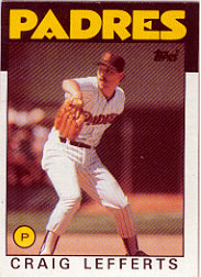 1986 Topps Baseball Cards      244     Craig Lefferts